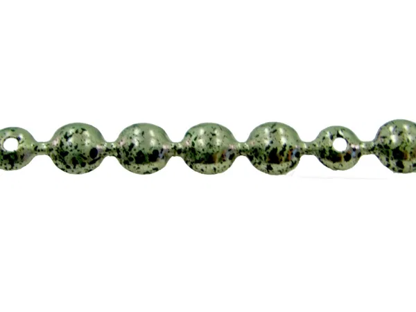 Лента декоративная (golden with black point)